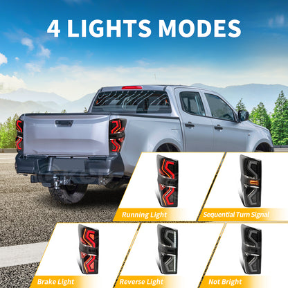 Archaic LED Taillight Assembly For Isuzu D-MAX 2020 2021