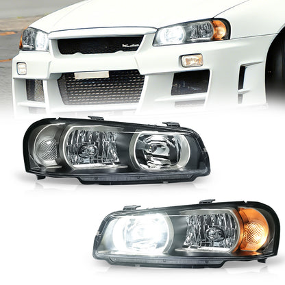 Archaic OE-Style Halogen Headlight Assembly For Nissan Skyline R34 GT-R GTT 1998-2002