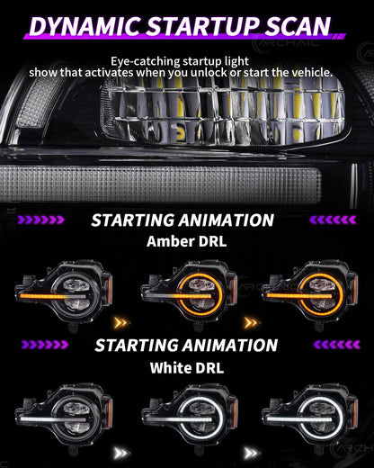 Startanimation für ältere LED-Scheinwerfer für Ford Bronco 2021-2025