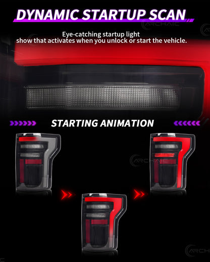 Archaic LED Tail Lights for Ford F-150 2015–2020 & Raptor 2017–2020