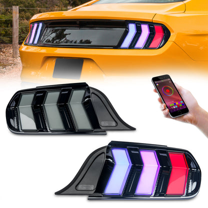 LED-Rückleuchteneinheit für Ford Mustang GT350 GT500 2015-2023 RGB-Tagfahrlicht-Startanimation