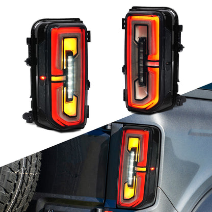Archaic Full LED Tail Lights for Ford Bronco 2021–2026 | Sequential Turn Signals