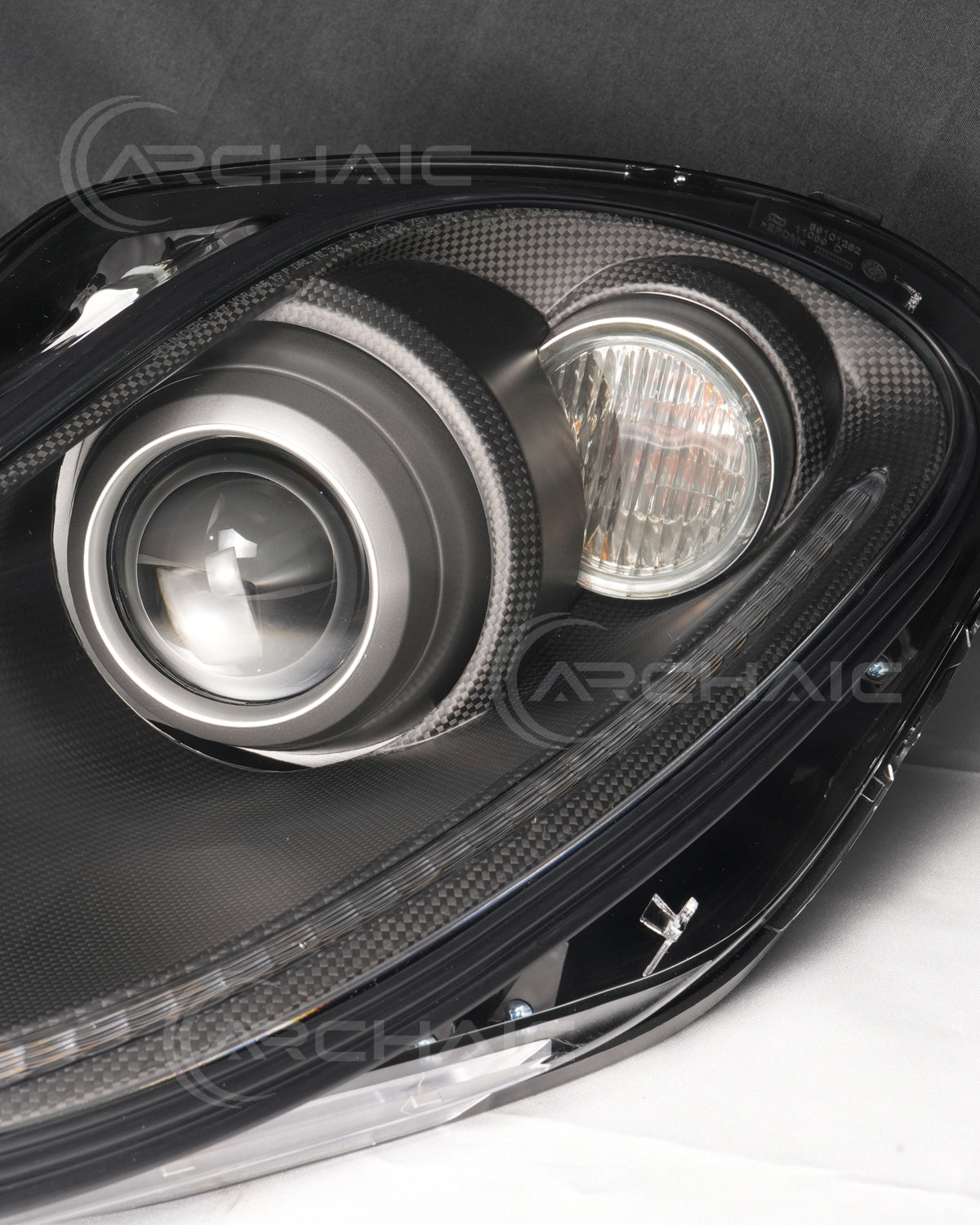 Bi-Xenon Headlights for Ferrari F430 2005-2010 | Real Carbon Fiber OEM+ Upgrade,with E-mark