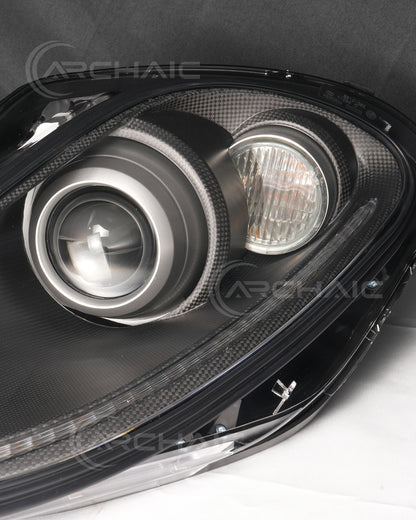 Bi-Xenon Headlights for Ferrari F430 2005-2010 | Real Carbon Fiber OEM+ Upgrade,with E-mark