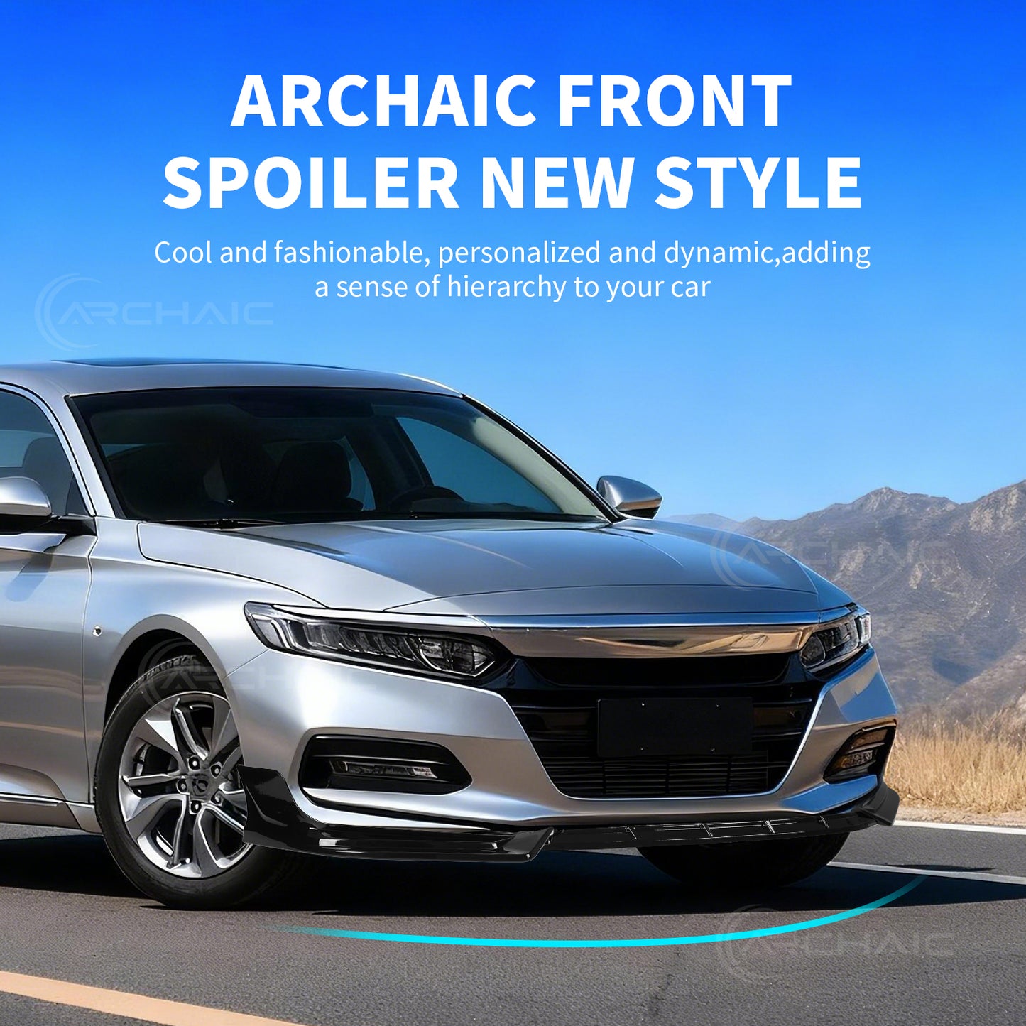 Archaic Front Bumper Lower Lip For 10 Gen Honda Accord SK-260 2018