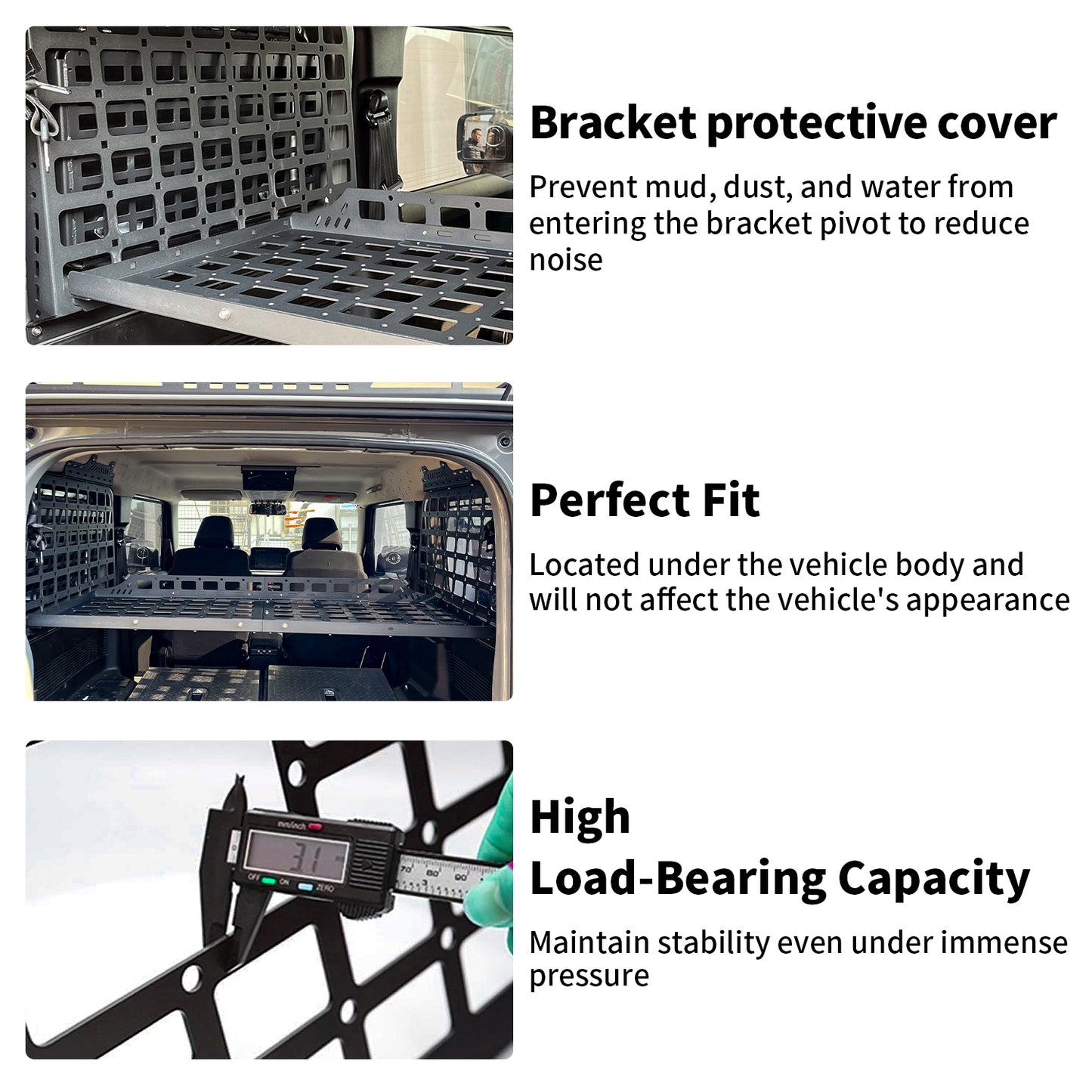 Archaic Rear Cargo Rack Shelf Luggage Storage Box Kit For Suzuki Jimny JB64 JB74 2018-UP