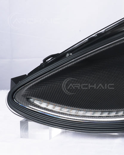 Bi-Xenon Headlights for Ferrari F430 2005-2010 | Real Carbon Fiber OEM+ Upgrade,with E-mark