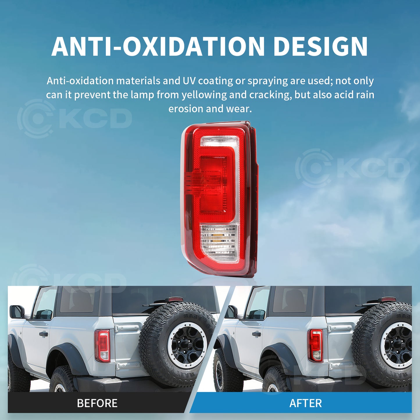 Archaic LED Tail Lights For Ford Bronco Badlands/Wildtrak 2021-2025