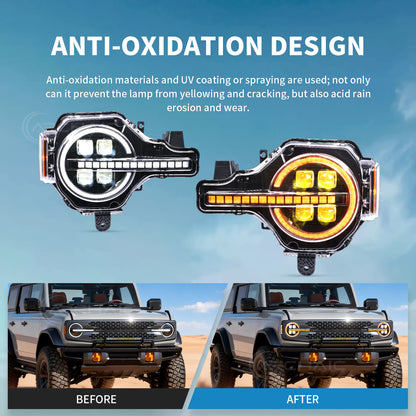 Archaic LED Headlights for Ford Bronco 2021–2026 | App-Controlled DRL