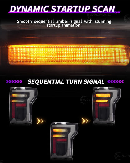 Archaic LED Tail Lights for Ford F-150 2015–2020 & Raptor 2017–2020