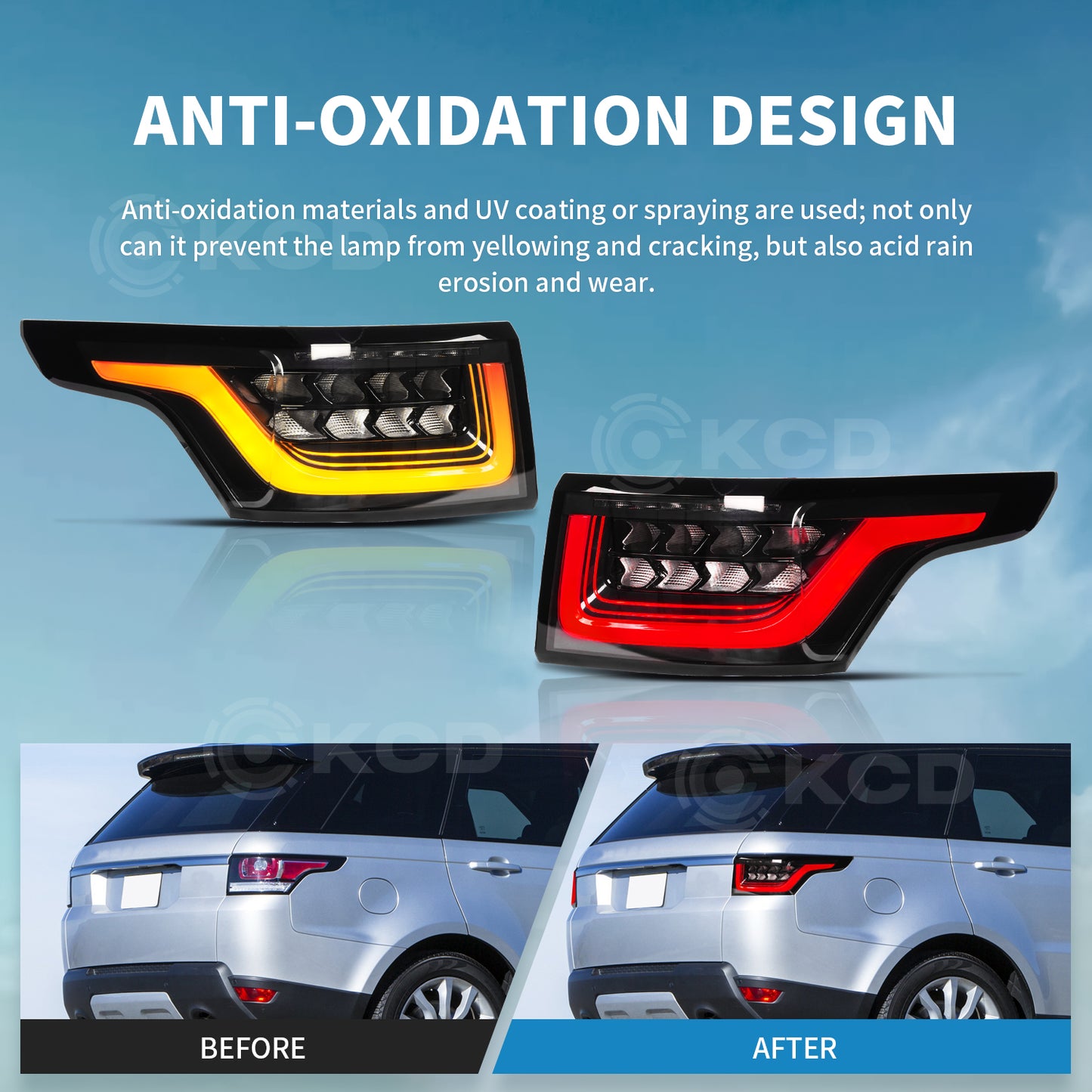 Archaic LED Taillight Assembly For Land Rover Range Rover Sport HSE 2014-2020