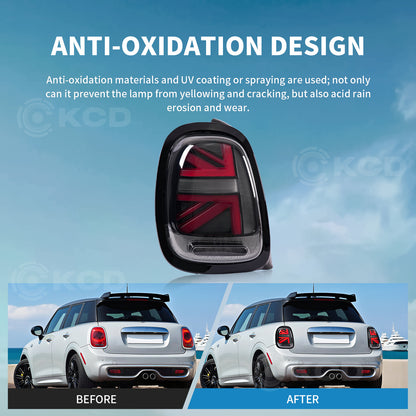 Archaic LED Taillight Assembly For Mini Cooper F55 F56 F57 2014-2024 Sequential Turn Signal
