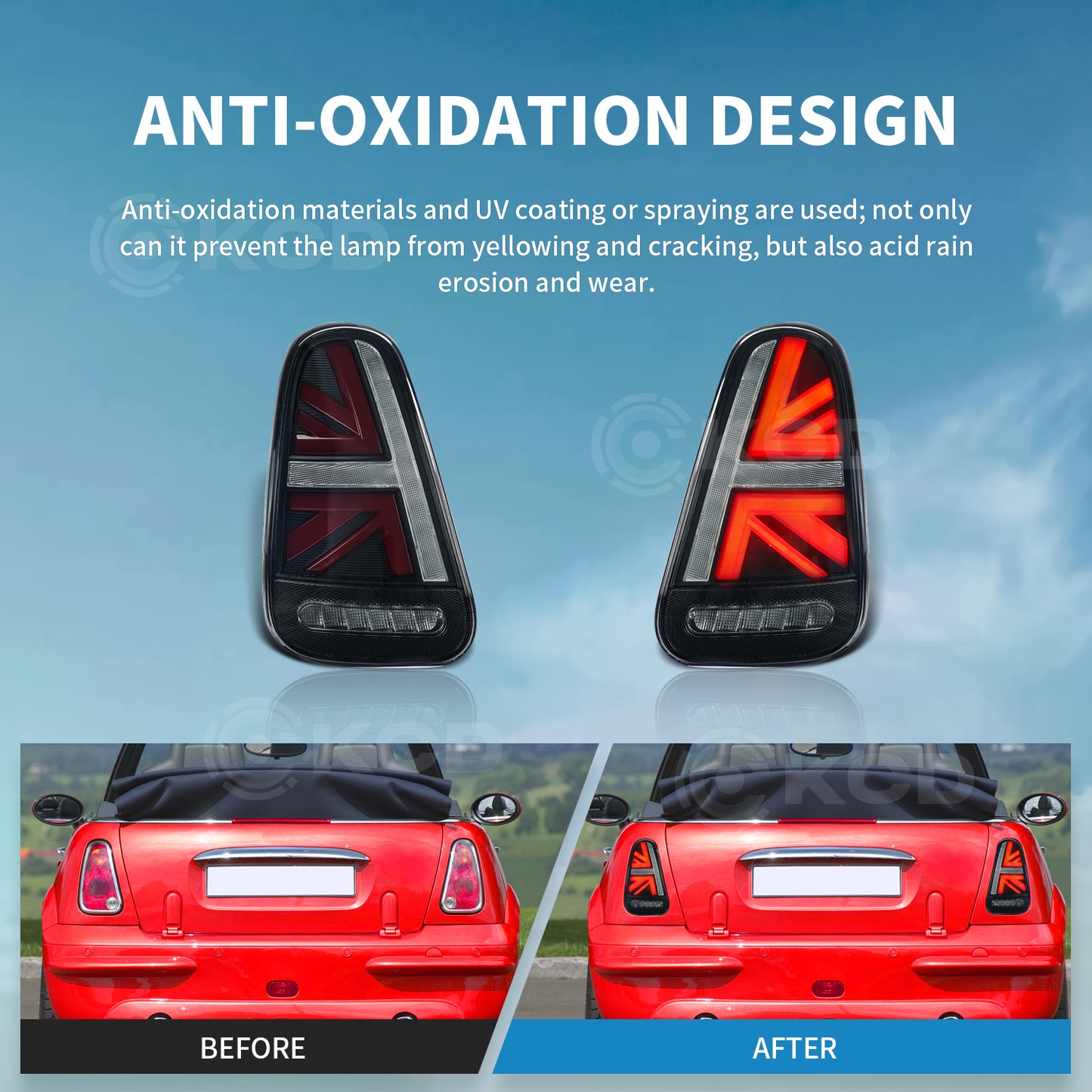 Archaic LED Tail Lights For Mini Cooper S R50 R52 R53 2001-2008