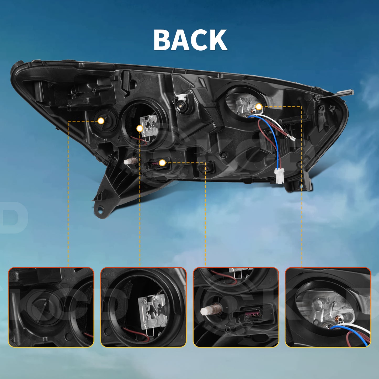 Archaic LED Headlight Assembly For Renault Captur 2015