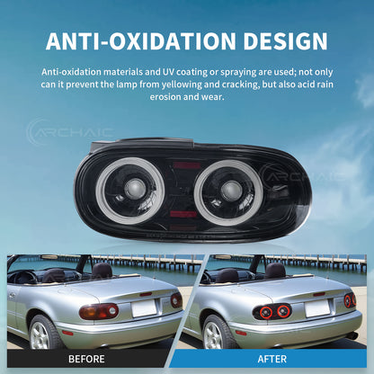 Archaic LED Tail Lights Assembly For Mazda MX-5 NA /Mazda MX-5 Miata/Eunos Roadster 1990-1997