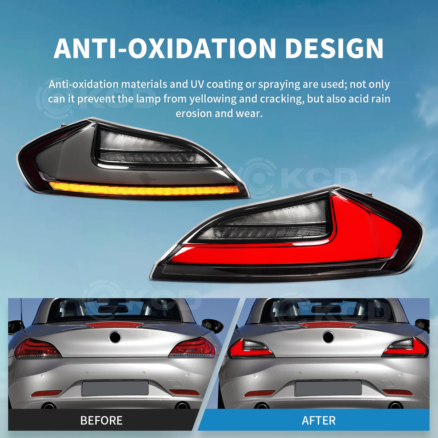 LED Tail Lights for BMW Z4 E89 2009-2016 Sequential Rear Lamps Startup Animation