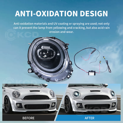 Archaic LED Headlight Assembly For Mini Cooper R55 R56 R57 R58 R59 2007-2015