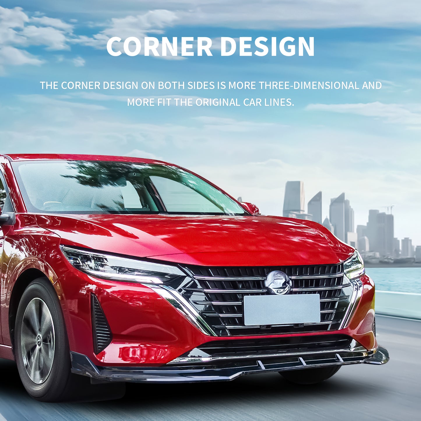Archaic Front Bumper Lower Lip For Nissan Sentra Sylphy 2023