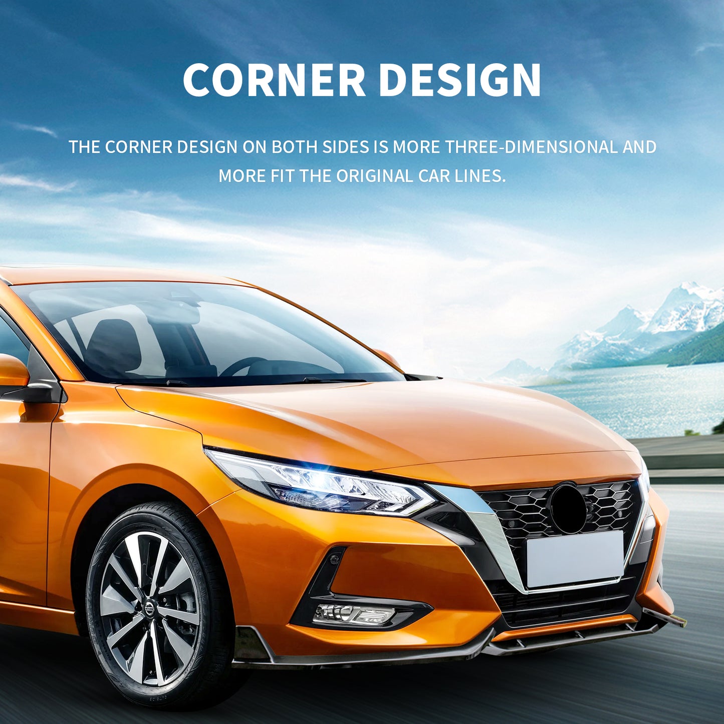 Archaic Front Bumper Lower Lip For Nissan Sentra Sylphy 2020