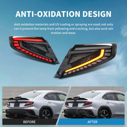 LED Tail Lights for Subaru WRX VB 2022–2026 | Dynamic Startup Animation & Sequential Turn Signals