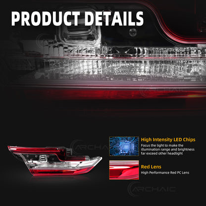 Archaic LED Tail Lights Assembly For Toyota Camry LE SE TRD 2025