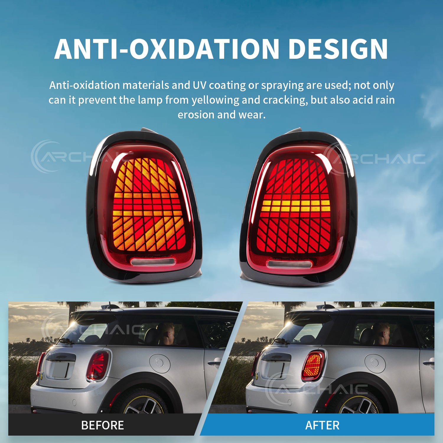 MINI F55 F56 F57 LED Tail Lights 2014–2024 | Archaic – Archaic-global