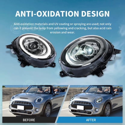 Archaic LED Headlight Assembly For Mini Cooper F56 F55 F57 2014-2024 Clubman F54