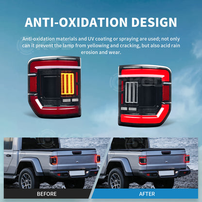 Archaic LED Taillight Assembly For Jeep Gladiator Sport S 2020-2026