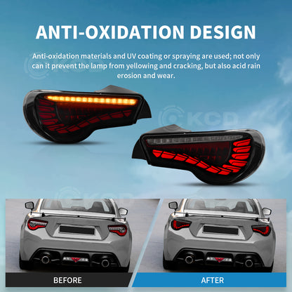 LED Tail Lights For 2012-2021 Toyota 86 Subaru BRZ Scion FR-S,Rear Lamps w/Sequential