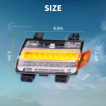 LED Fender Flare Turn Signal Lights for Jeep Wrangler JL Gladiator JT | Sequential Dynamic Amber Marker Lights