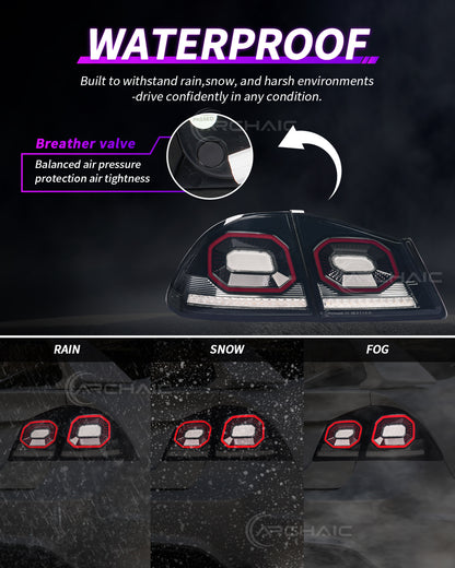 Archaic Diamond LED Tail Lights for Honda Civic FD2 2007–2010