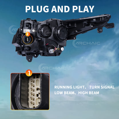 Archaic LED Headlight Assembly For Cadillac ATS 2013-2019