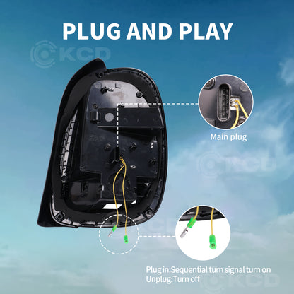 Archaic LED Taillight Assembly For Mini Cooper F55 F56 F57 2014-2024 Sequential Turn Signal