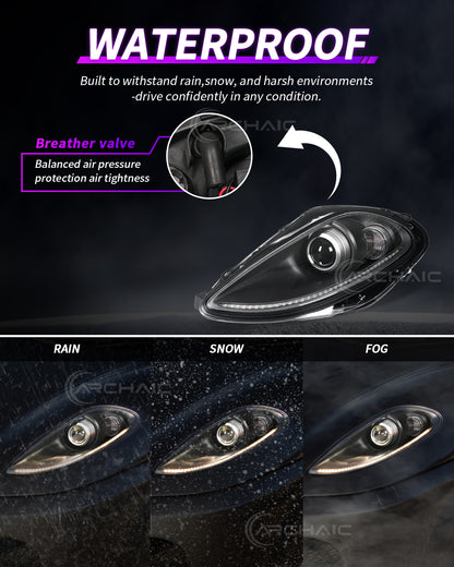 Bi-Xenon Headlights for Ferrari F430 2005-2010 | Real Carbon Fiber OEM+ Upgrade,with E-mark