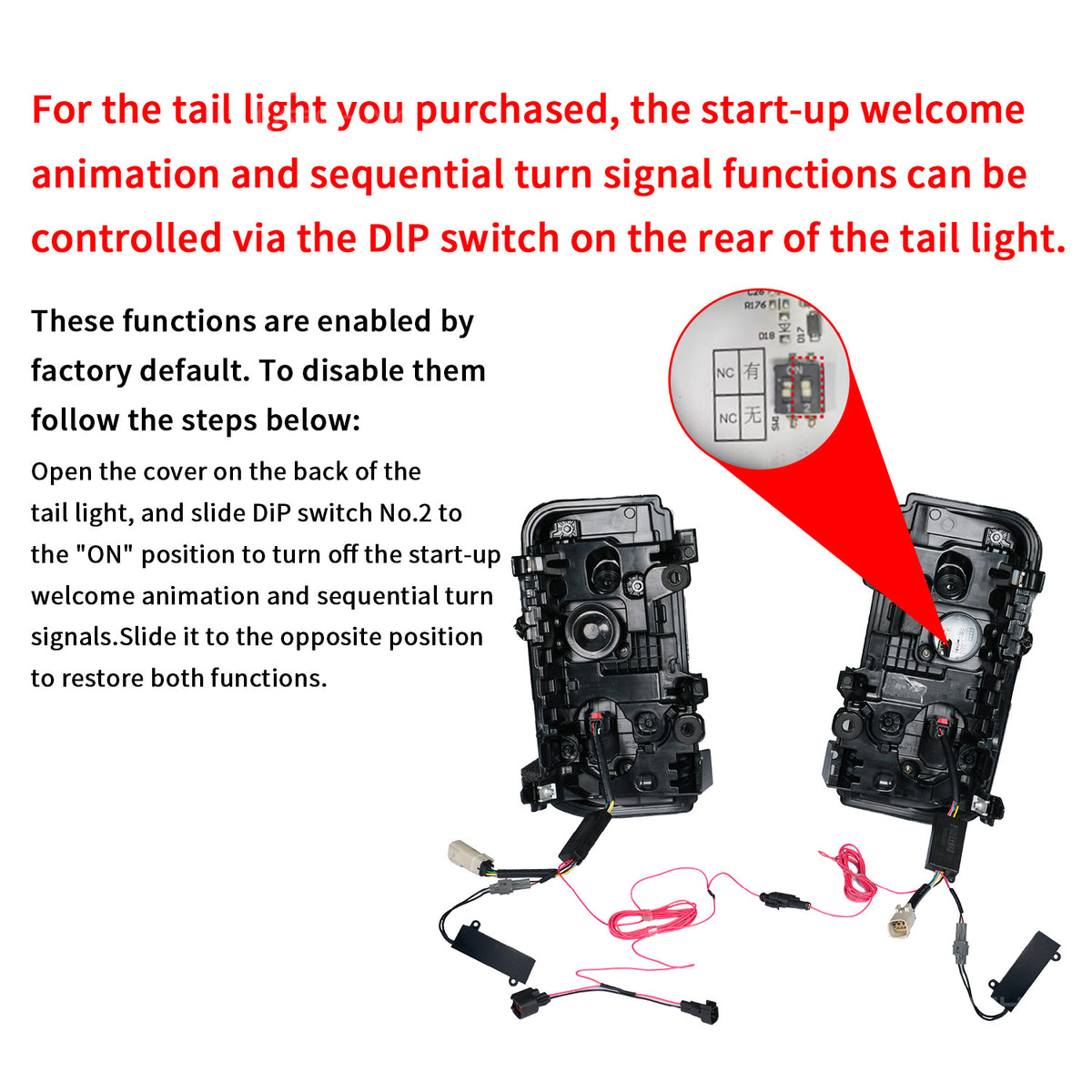 Archaic Full LED Tail Lights for Ford Bronco 2021–2026 | Sequential Turn Signals