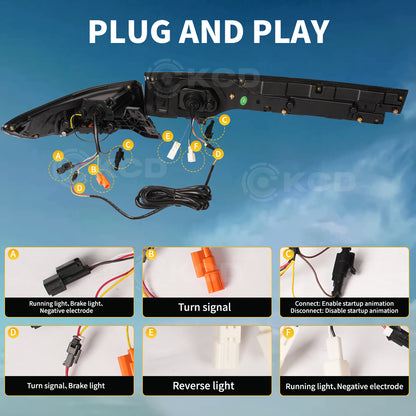Archaic LED Taillight Assembly For Honda Vezel 2023-2025 Sequential Turn Signal