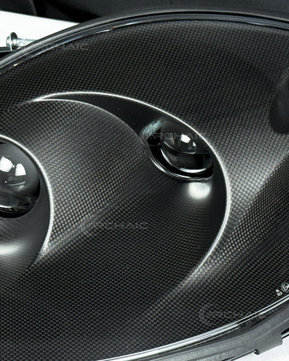 Bi-LED Headlights for Ferrari 360 Modena 1999-2004 | Real Carbon Fiber OEM+ Upgrade,with E-matk Certificate