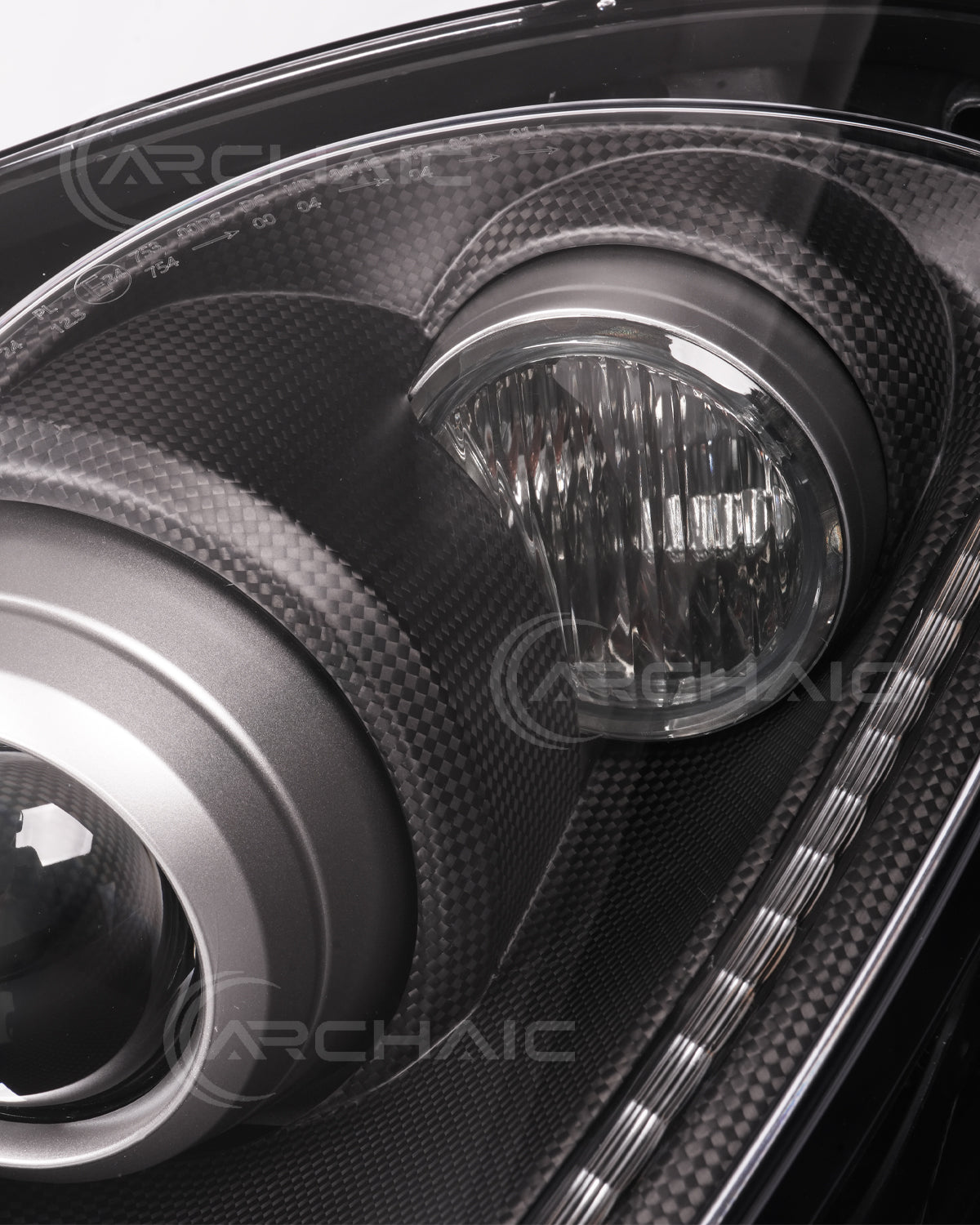 Bi-Xenon Headlights for Ferrari F430 2005-2010 | Real Carbon Fiber OEM+ Upgrade,with E-mark
