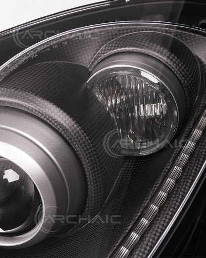 Bi-Xenon Headlights for Ferrari F430 2005-2010 | Real Carbon Fiber OEM+ Upgrade,with E-mark