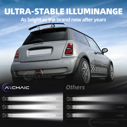 Archaic LED Sequential Tail Lights For 2001-2007 Mini Cooper R50 R52 R53