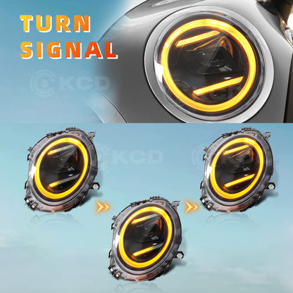 Archaic LED Headlight Assembly For Mini Cooper R55 R56 R57 R58 R59 2007-2015,J01 Style
