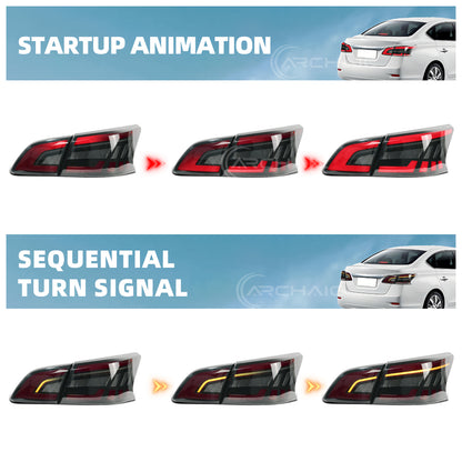 Archaic LED Taillight Assembly For Nissan Sentra SV SR 2012-2022