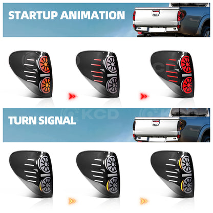 Archiac LED Taillight Assembly For Mitsubishi Triton L200 2005-2014 Sequential Turn Signal