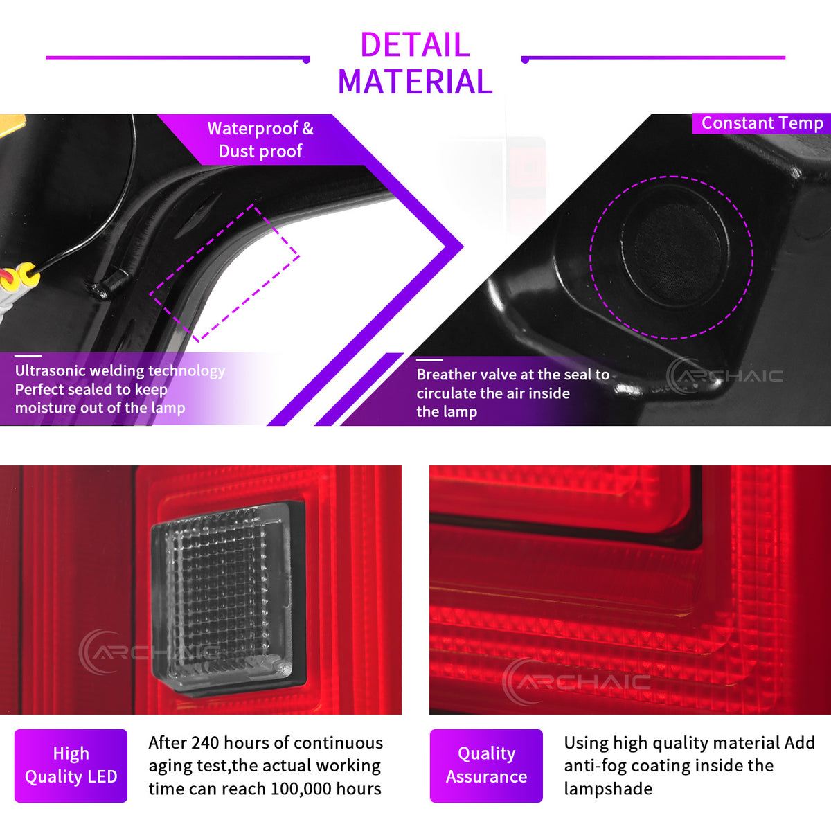Retro-LED-Rückleuchten für Ford F150 Platinum/XLT/Limited 2015-2020