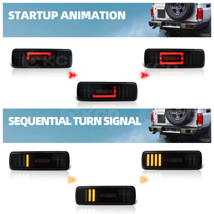 Archaic LED Taillight Assembly For Land Cruiser LC76 2024 Sequential Turn Signal