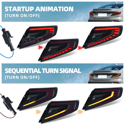 LED Tail Lights for Subaru WRX VB 2022–2026 | Dynamic Startup Animation & Sequential Turn Signals