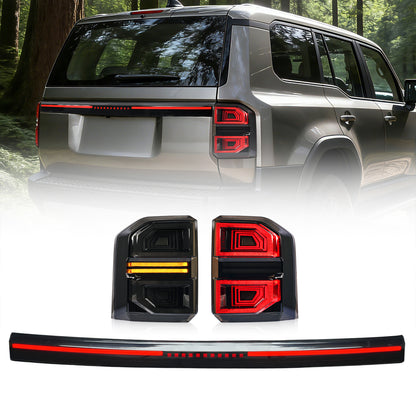 “Personalize signature” Tail Lights for Toyota Land Cruiser Prado LC250 2025–2026 | With Middle Light Bar