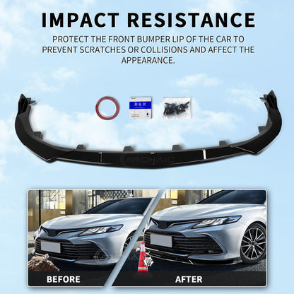 Archaic Front Bumper Lower Lip For Toyota Camry XSE XLE 2022