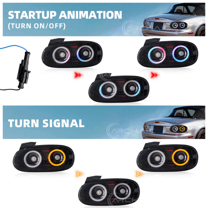 LED RGB Tail Lights Assembly For Mazda MX-5 NB/Mazda Mx-5 Miata 1998-2005