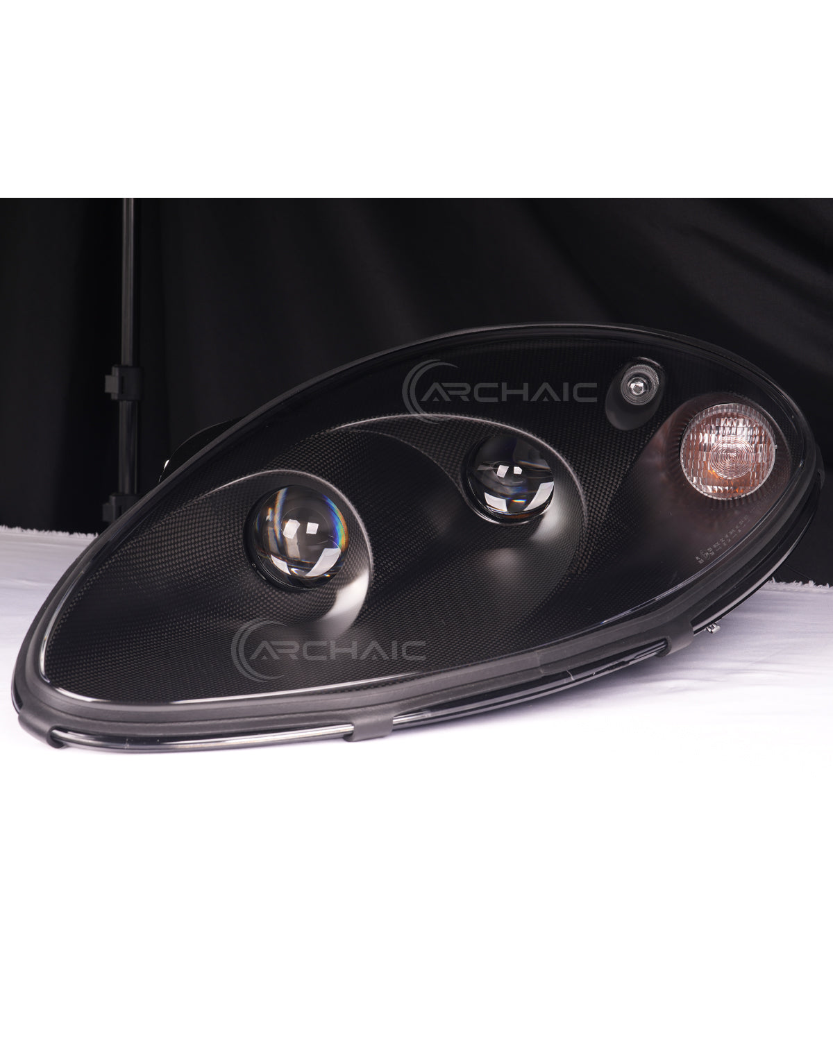 Bi-LED Headlights for Ferrari 360 Modena 1999-2004 | Real Carbon Fiber OEM+ Upgrade,with E-matk Certificate